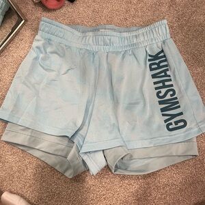 Gymshark Women's Sky Blue Athletic Shorts